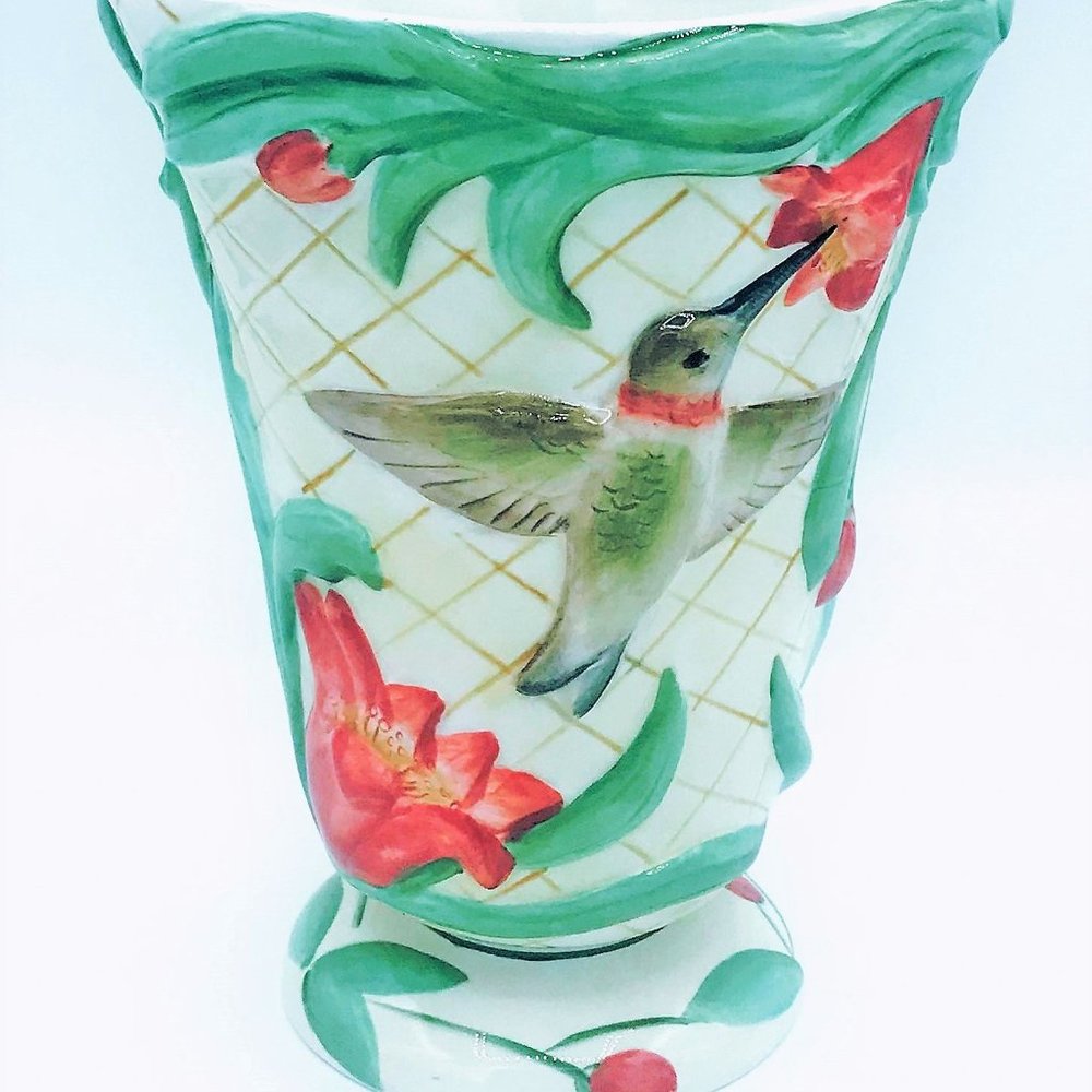 Burton & Burton Humming Bird Vase